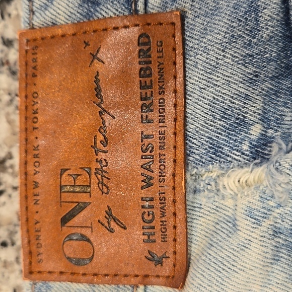 ONE X ONE TEASPOON HIGH WAIST FREEBIRD SHORT RISE RIGID SKINNY LEG. SZ 27. - Picture 4 of 7